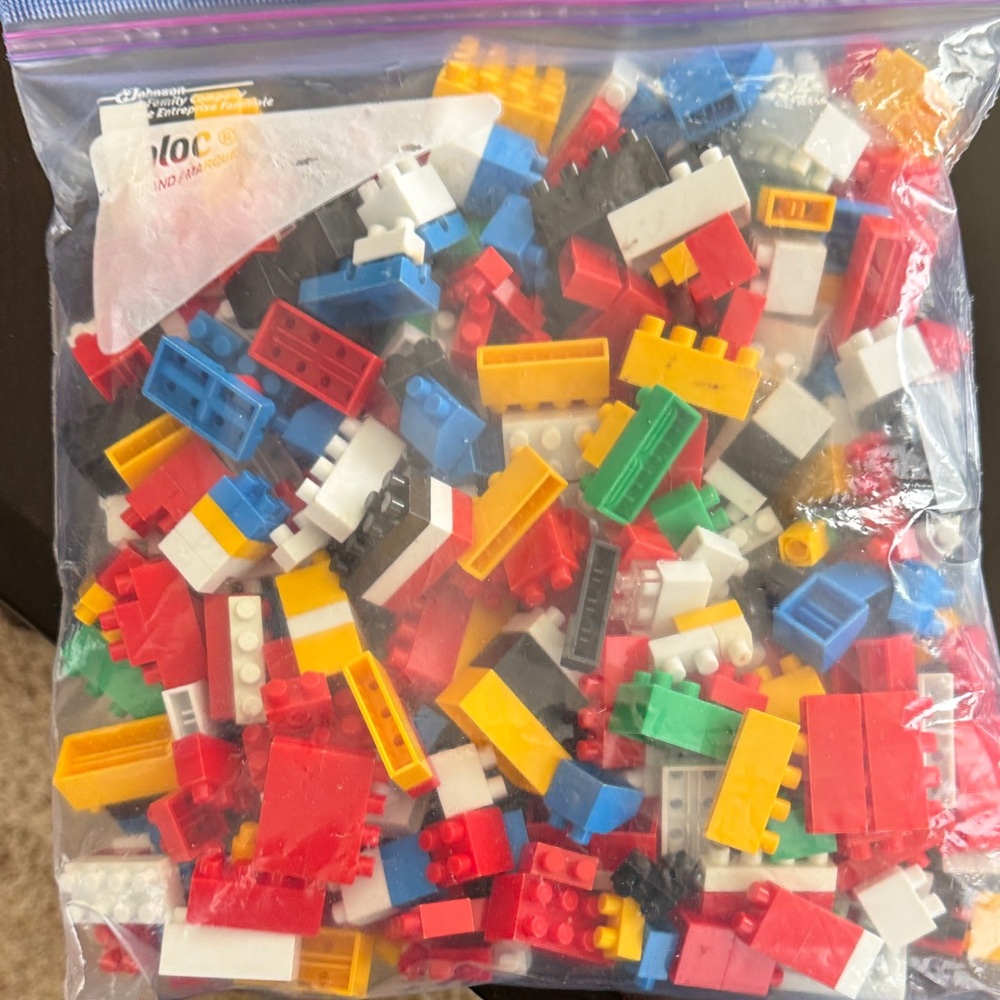 Assorted Building Bricks - I’m pretty sure they’re Tyco.